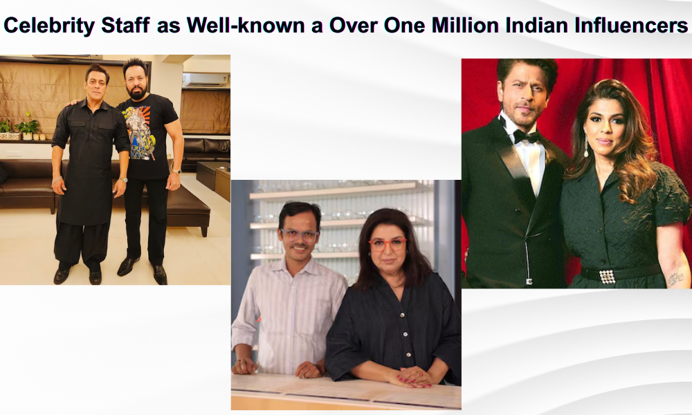 Celebrity Staff as Well-known as Salman-Farah Over One Million Adherents for Unused Indian Influencers