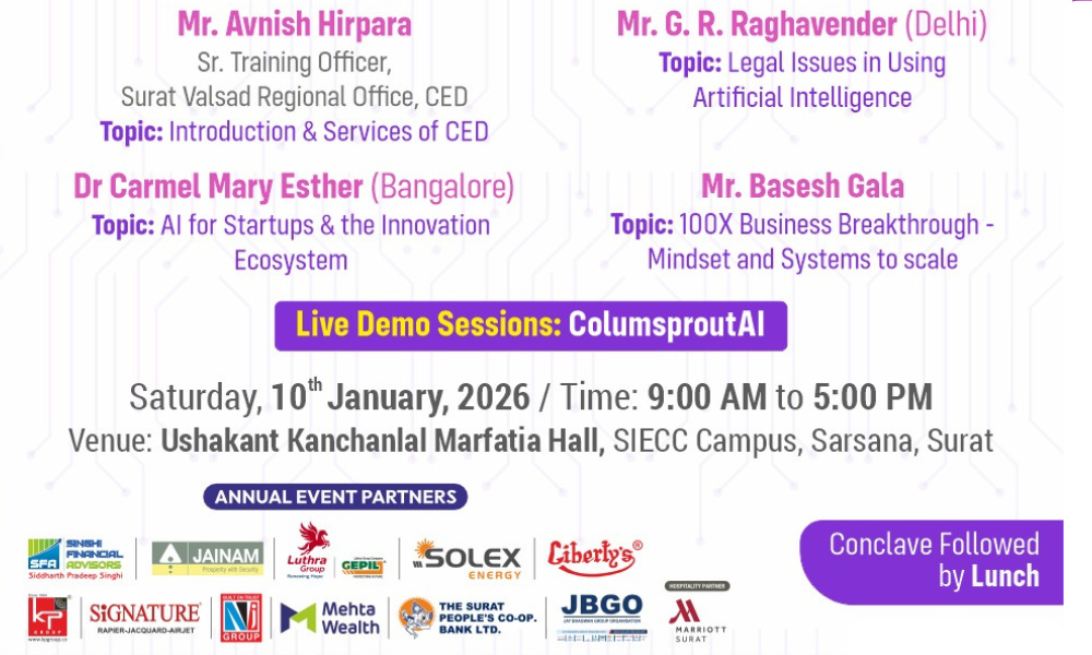 AI Conclave 2026 Surat Unlocking Intelligent Innovation for Tomorrow’s Businesses