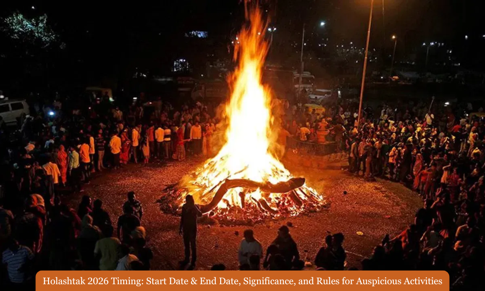 Holashtak 2026 Timing Start Date and End Date, Significance, and Rules for Auspicious Activities
