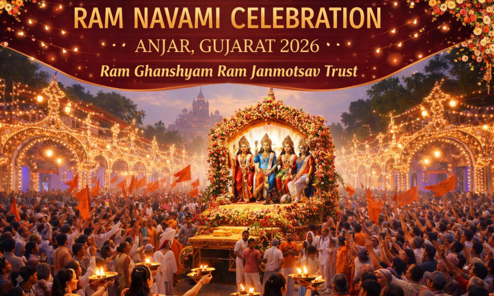 Ram Navami Celebration in Anjar Gujarat 2026 Ram Ghanshyam Ram Janmotsav Trust Marks a Historic Milestone