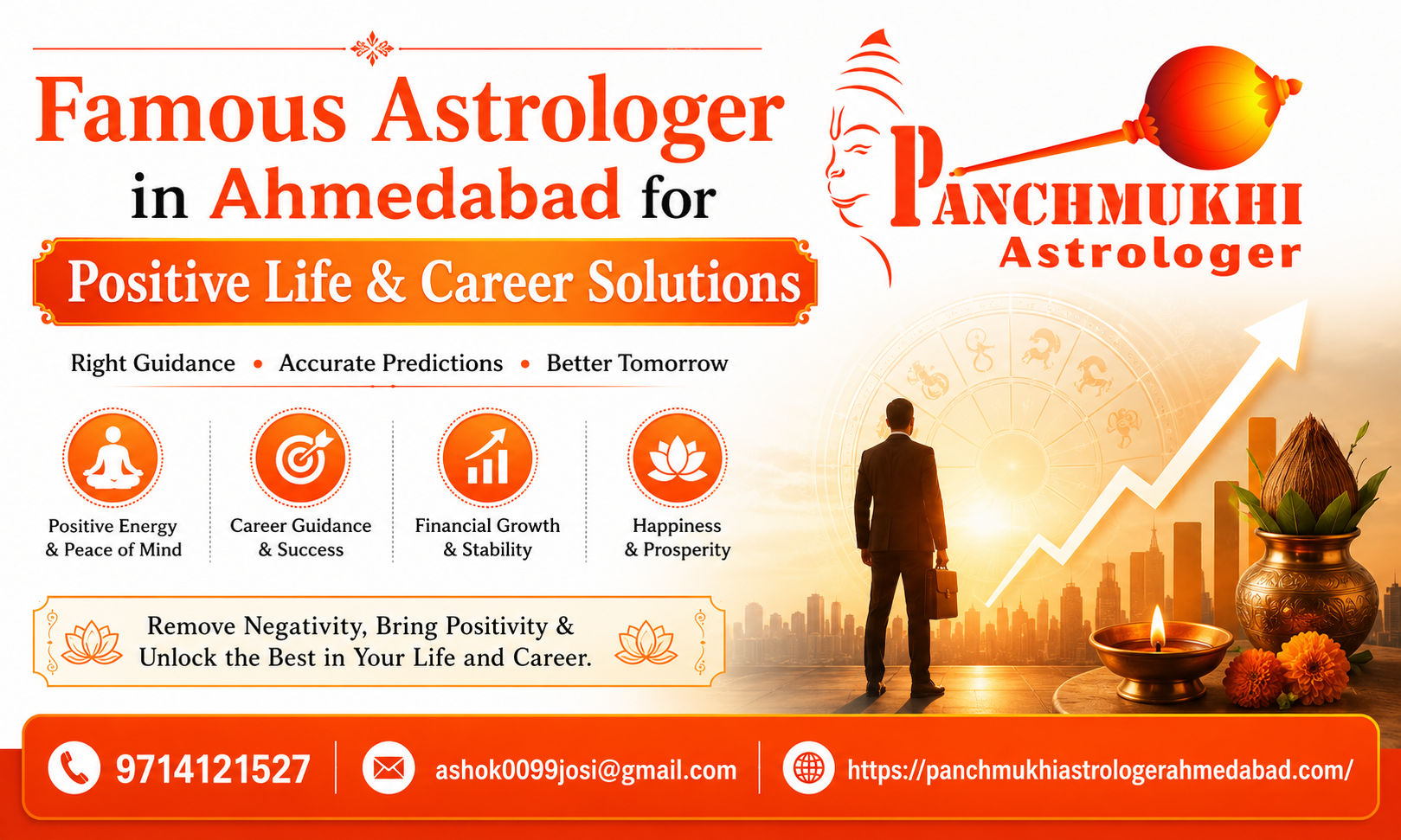 Famous Astrologer in Ahmedabad for Positive Life & Career Solutions