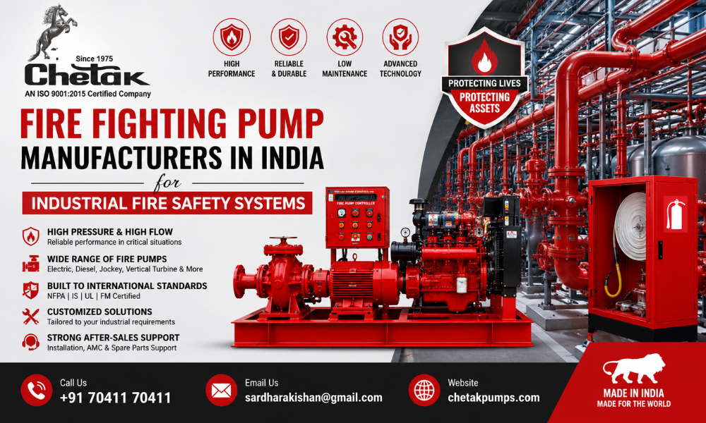 Fire Fighting Pump Manufacturers in India for Industrial Fire Safety Systems