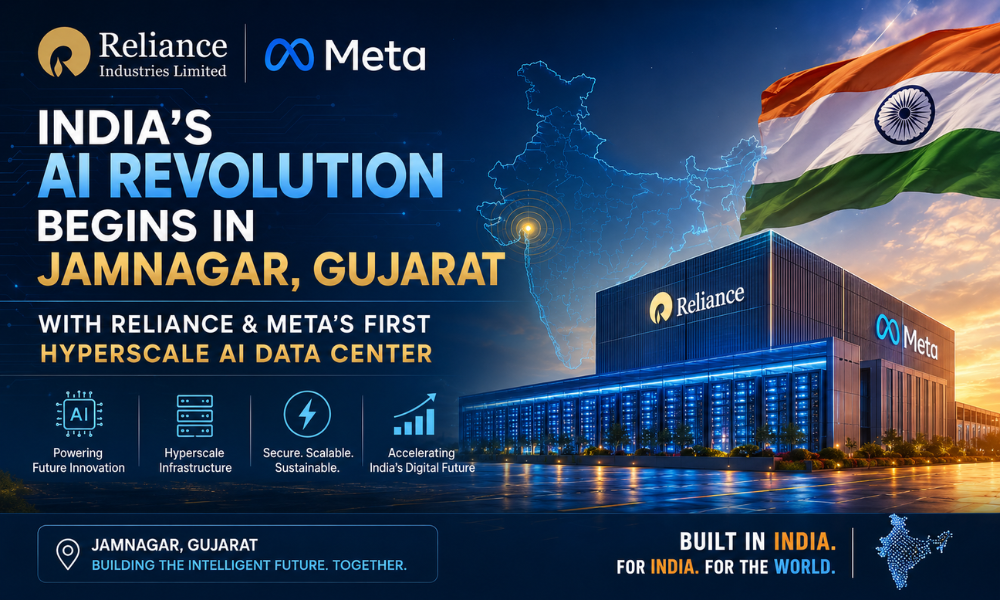 India's AI Revolution Begins in Jamnagar, Gujarat with Reliance & Meta's First Hyperscale AI Data Center