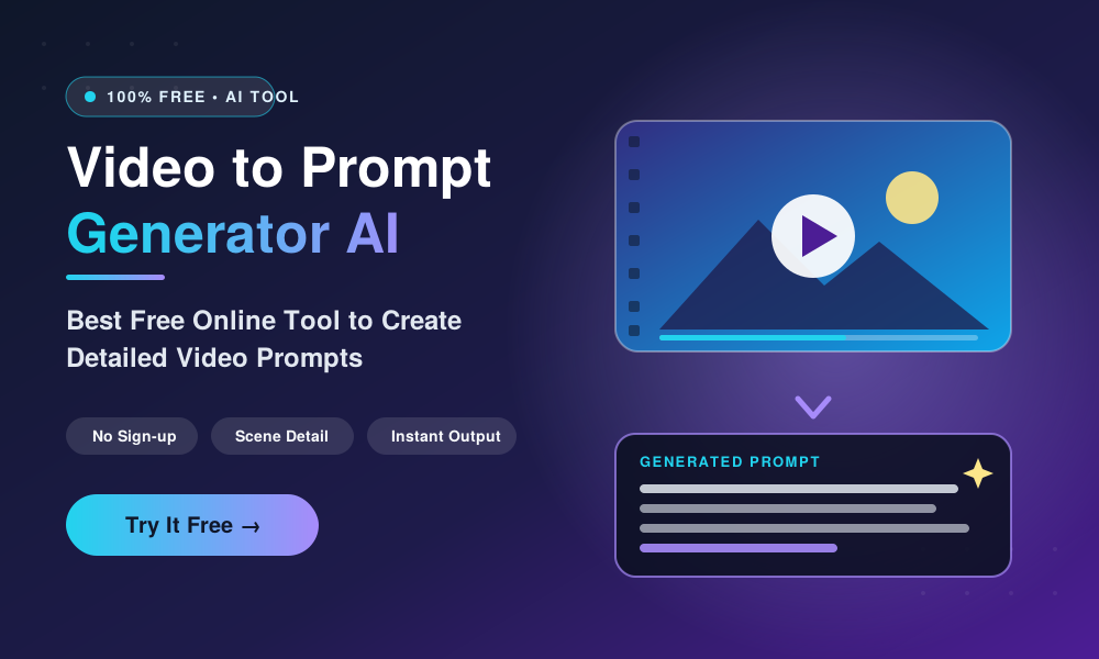 Video to Prompt Generator AI – Best Free Online Tool to Create Detailed Video Prompts